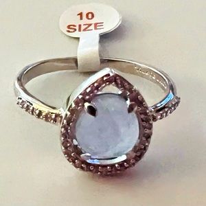 Bomb Party Ring- She’s The One. Light Blue Quartz
